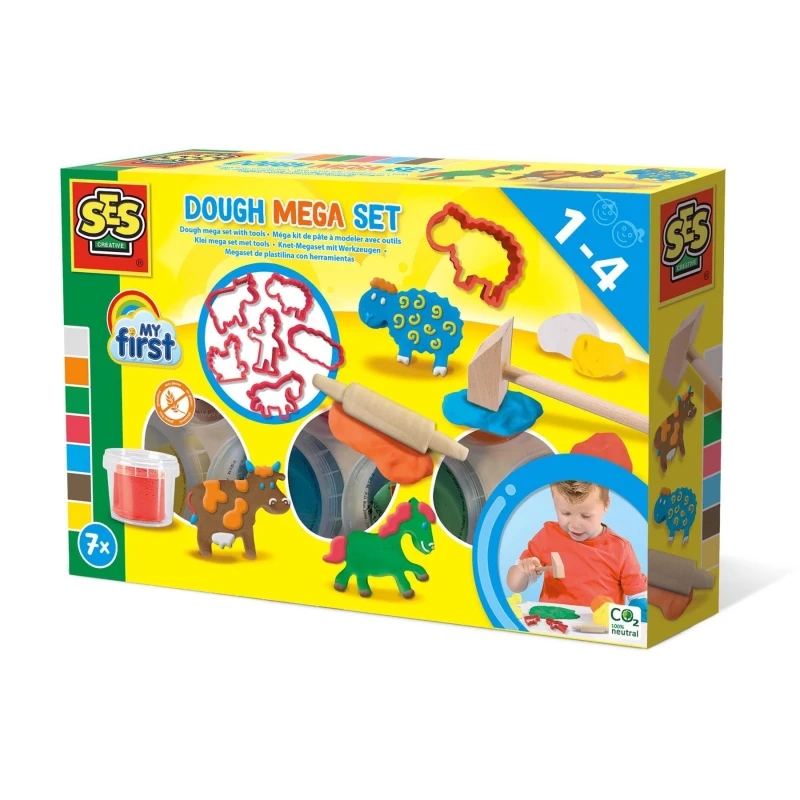 Image of SES Creative My First Modelling Dough Mega Set with Tools Multi unisex