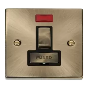 Image of Click Scolmore Deco Ingot 13A Neon Switched Fused Spur Unit - VPAB752BK