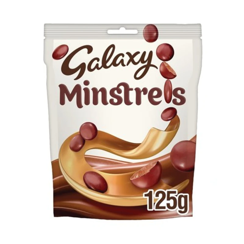 Image of Minstrels Galaxy Minstrel Milk Chocolate Button Pouch Bag 125g (Pack of 15) 122070 122070