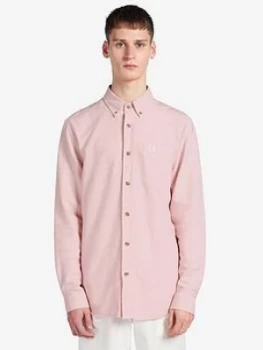 Image of Fred Perry Overdyed Shirt - Pink Size M Men