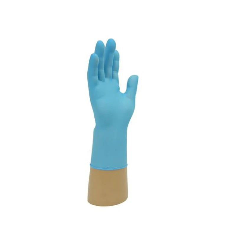 Image of Shield GD21 Blue Nitrile Powder Free Disposable Glove Size XL (100 Pack) GD21/XL