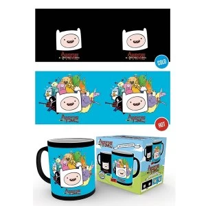 Image of Adventure Time Characters Heat Change Mug