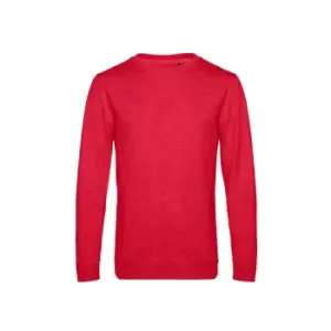 Image of B&C Mens Set In Sweatshirt (M) (Heather Red)