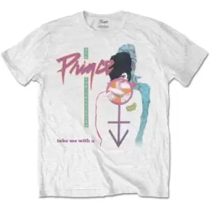 Image of Prince - Take Me With U Unisex Large T-Shirt - White