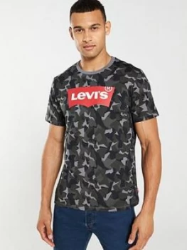 Image of Levis Original Housemark Graphic T-Shirt - Camouflage