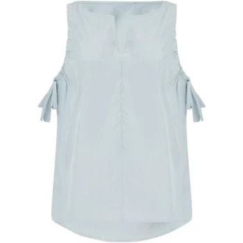 Image of Label Lab Jasmine rouched swing tank - Blue