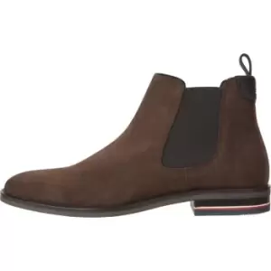 Image of Tommy Hilfiger Signature Hilfiger Suede Chelsea - Brown