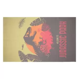 Image of Decorsome x Jurassic Park Evergreen Welcome Poster Woven Rug - Small