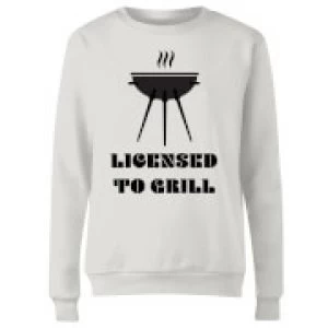 Image of Licensed to Grill Womens Sweatshirt - White - 3XL