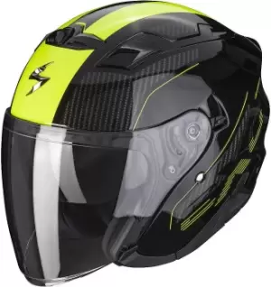 Image of Scorpion EXO-230 Condor Jet Helmet, black-yellow, Size S, black-yellow, Size S