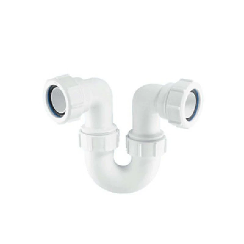 Image of McAlpine SR10 1.25" 75mm Water Seal Running Tubular Swivel 'P' Trap White