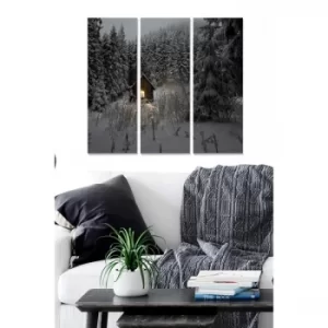 Image of MDF1082063 Multicolor Decorative MDF Painting (3 Pieces)