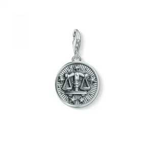 Image of Ladies Thomas Sabo Sterling Silver Charm Club Zodiac Sign Libra Charm
