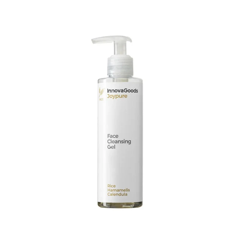 Image of Sublime Market Connect Facial Cleansing Gel - InnovaGoods - Rice Joypure - 200ml - Vegan - Natural Ingredients white white