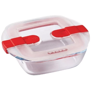 Image of Pyrex - Cook and Heat Square Dish with Lid 350ml - FC363