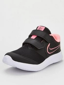Image of Nike Star Runner 2 Infant Trainers - Black/Pink, Size 6.5