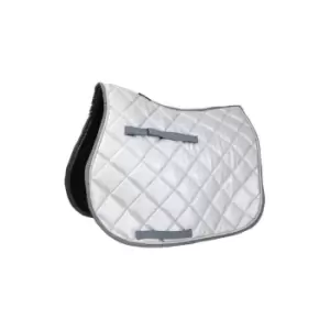 Image of HY Equestrian Equestrian Glitzy HyWither Saddle Pad - Silver