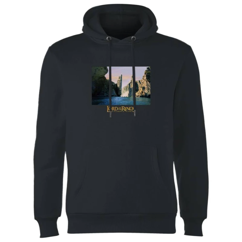 Image of Lord Of The Rings Argonath Hoodie - Black - M