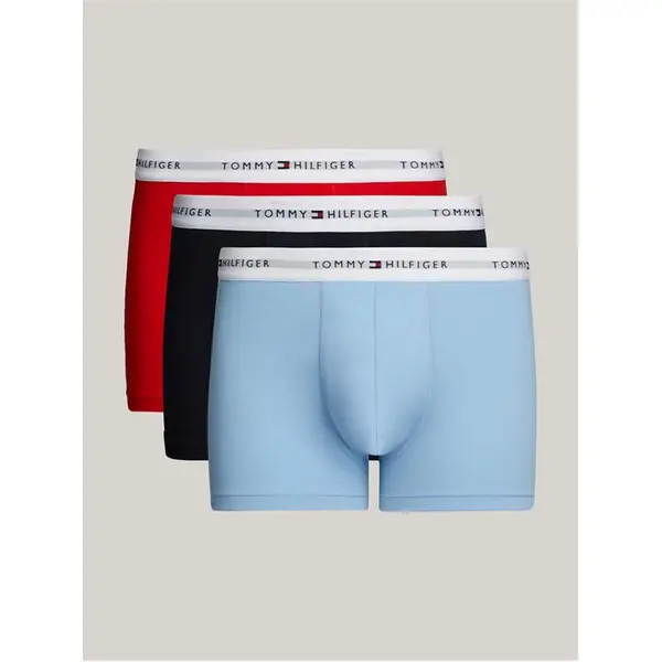 Image of Tommy Hilfiger 3 Pack Signature Boxer Shorts3P TRUNK - Red XL