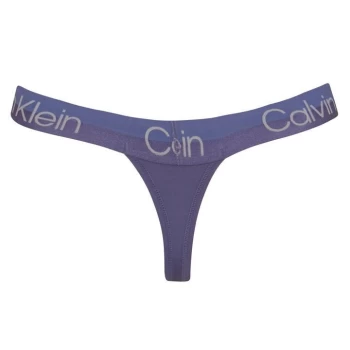Image of Calvin Klein Modern Structure Thong - Bleach Denim