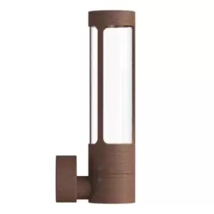 Image of Helix Outdoor Modern Wall Lamp Corten, GU10, IP44