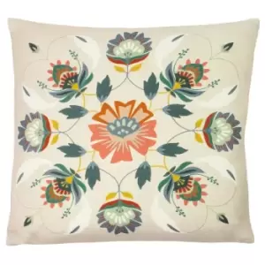 Image of Furn Folk Floral Cushion Cover (30cm x 50cm) (Multicoloured)