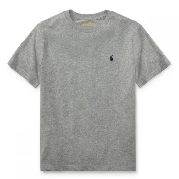 Image of Polo Ralph Lauren Junior Boys Short Sleeve Logo T Shirt - Andover Heather