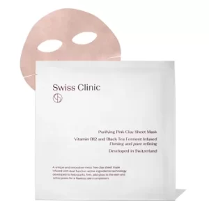 Image of Swiss Clinic Purifying Pink Clay Sheet Mask 34g