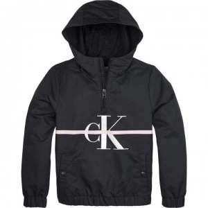 Image of Calvin Klein Calvin Mono Stripe OTH Hoodie - CK Black