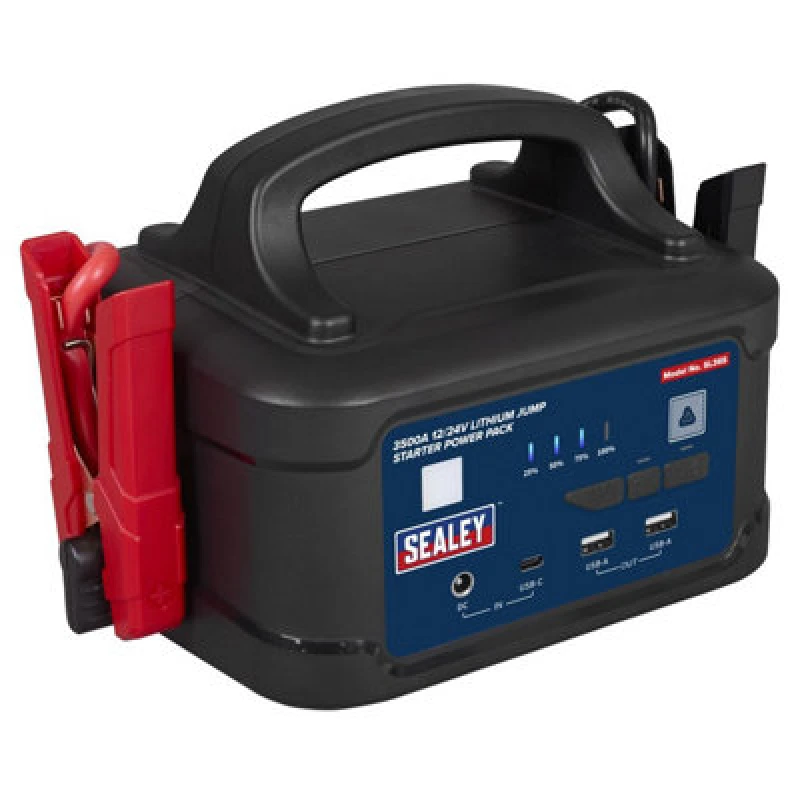 Image of Sealey SL36S Lithium Jump Starter Power Pack SL36S Output Voltage: 12v or 24v