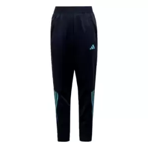 Image of adidas Train Icons AEROREADY 3-Stripes Knit Joggers Kids - Legend Ink / Preloved Blue / L