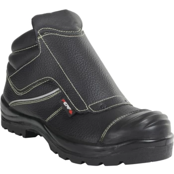 Image of PB94C Mens Black Welders Safety Boots - Size 9 - Perf