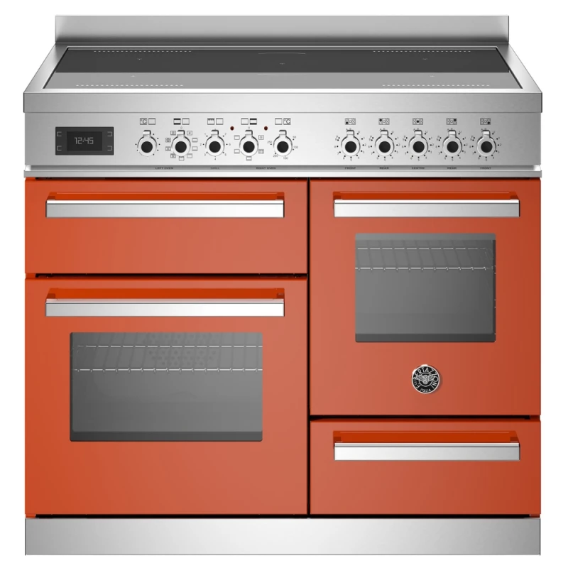 Image of Bertazzoni PRO105I3EART 100cm Professional XG Induction Range Cooker - Orange PRO105I3EART