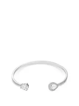 Image of Simply Silver Sterling Silver 925 Cubic Zirconia Cuff Bracelet