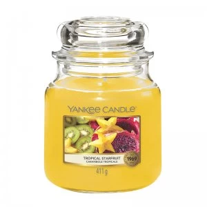 Image of Yankee Candle Tropical Starfruit Medium Candle 411g