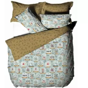 Image of Furn Twelve Days of Christmas Duvet Cover Set (Double) (Blue)