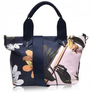 Image of Ted Baker Tahvii Savanna Small Tote Bag - dk-blue