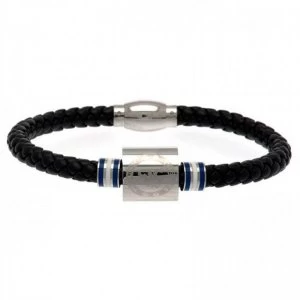 Image of Chelsea FC Steel/Leather Bracelet