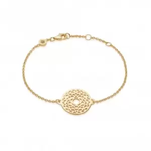 Image of Crown Chakra Chain 18ct Gold Plated Bracelet CHKBR1007