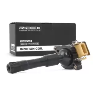 Image of RIDEX Ignition coil 689C0010 Coil pack,Ignition coil pack BMW,LAND ROVER,ROVER,3 Limousine (E46),5 Limousine (E39),3 Touring (E46),3 Coupe (E46)