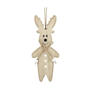 Image of Wooden Hanging Reindeer