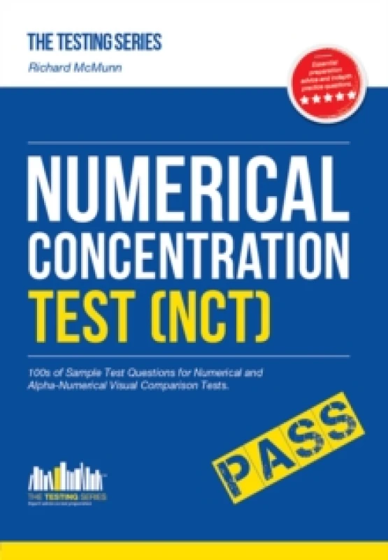 Image of Numerical Concentration Test (NCT): Sample Test Questions for Train Drivers and Recruitment Processes to Help Improve Concentration and Working Under
