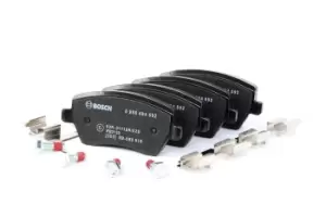 Image of Bosch Brake pad set MERCEDES-BENZ,RENAULT,NISSAN 0 986 494 592 410608481R,7701208422,41060AX625 D1060AX60A,D1060AX61A,D1060AX61F,410608481R,7701208422