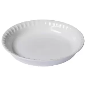 Image of Pyrex Supreme Ceramic Pie Dish, White 25cm
