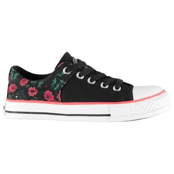 Image of SoulCal Canvas Flow Trainers Childrens - Floral/Blk