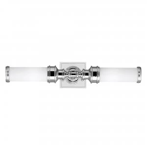 Image of 2 Light Indoor Wall Light Polished Chrome IP44, G9