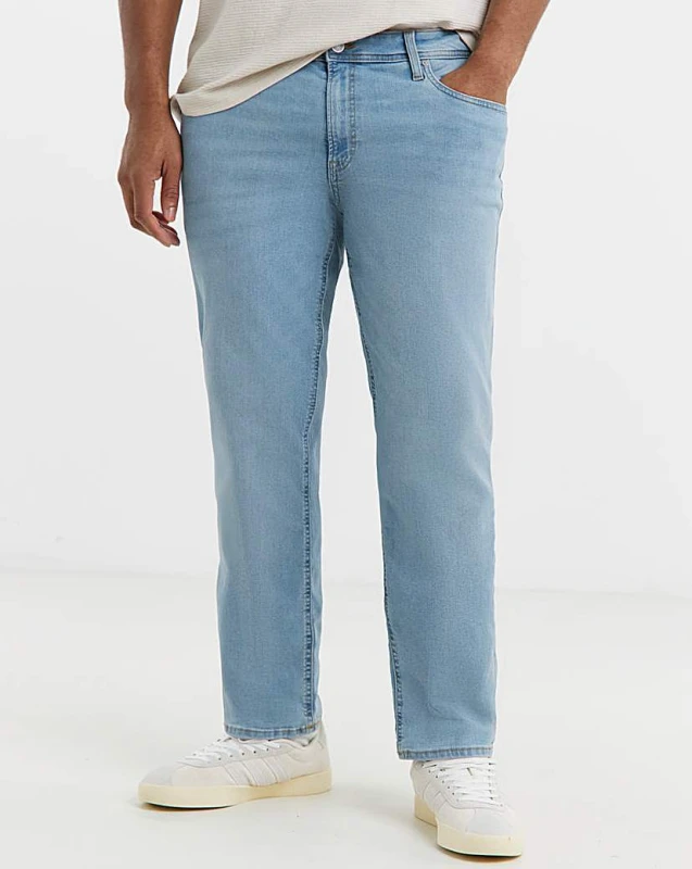 Image of jack & jones Jack & Jones Glenn Slim Fit Jeans - Blue Blue Denim - JACK & JONES - Size: 48R Blue Denim Male 48R VP25310
