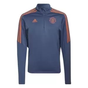 Image of adidas Manchester United Training Top 2022 2023 Juniors - Blue