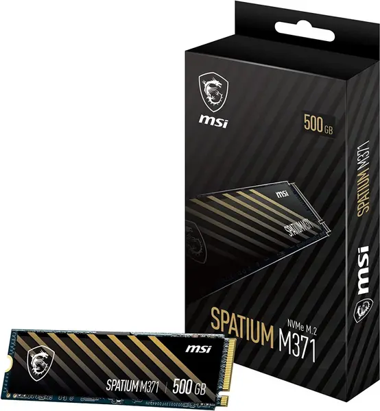 Image of MSI SPATIUM M371 500GB SSD PCIe 3.0 NVMe M.2 Solid State Drive