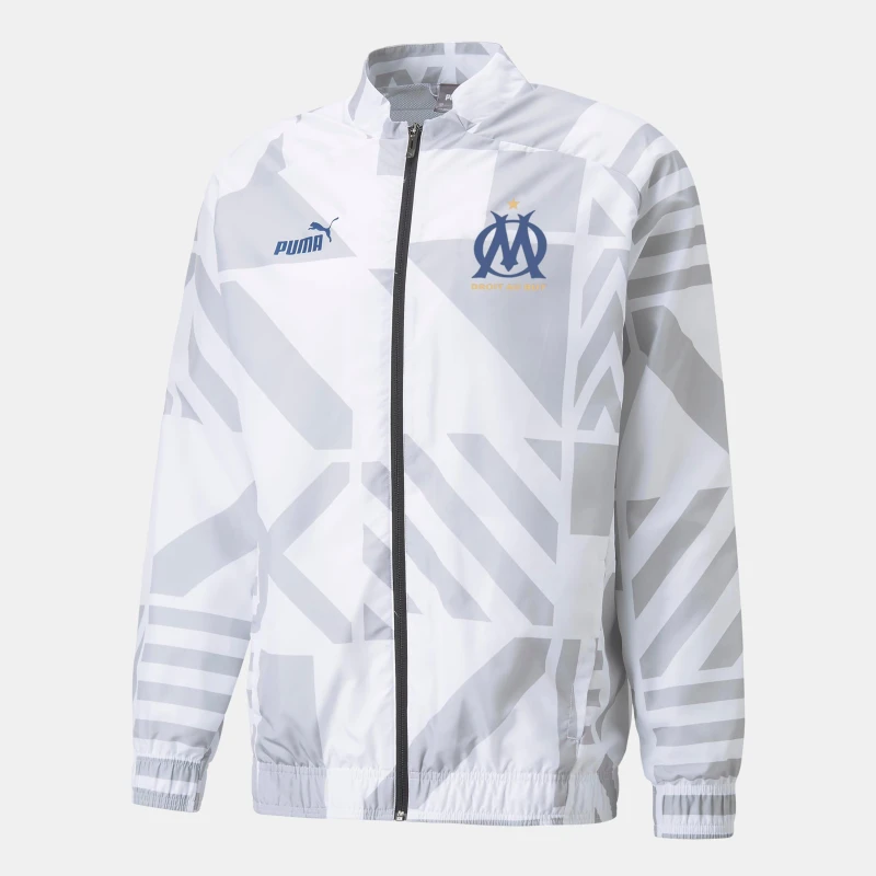 Image of Puma Olympique De Marseille FC Prematch Jacket White male XS